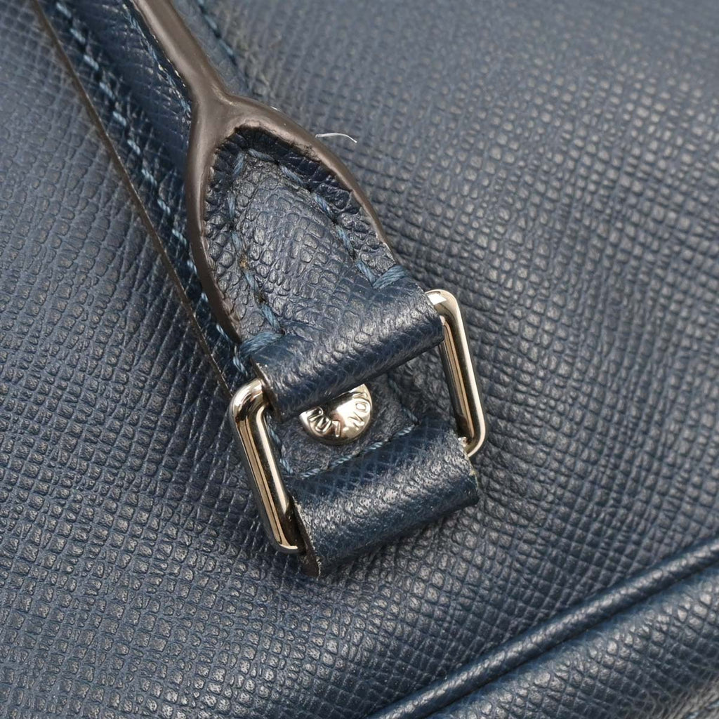 Louis Vuitton Blue Taiga Porte Document Voyage PM Handbag M30639