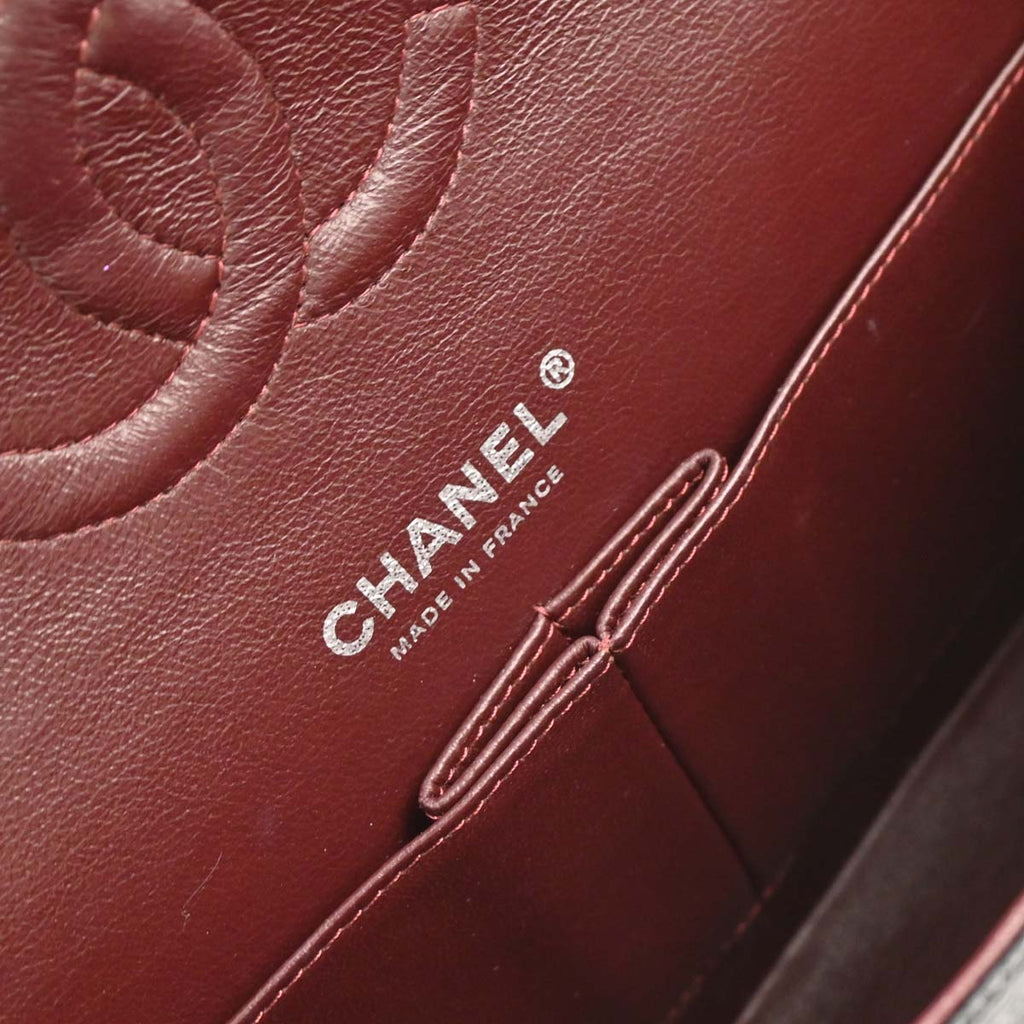 Chanel 2012-2013 Black Caviar Medium Classic Double Flap Shoulder Bag
