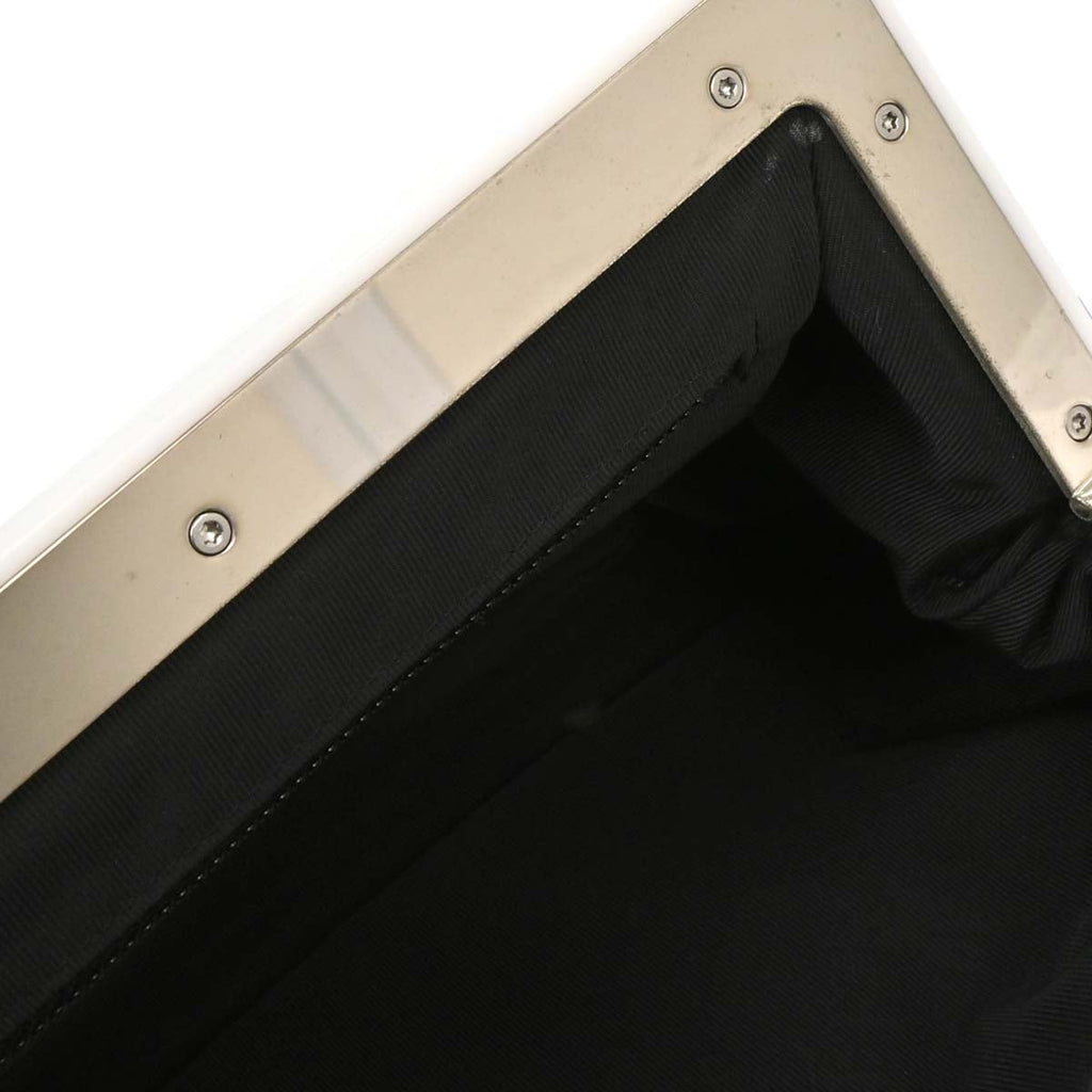 Chanel 2012 Black Lambskin Clutch Bag
