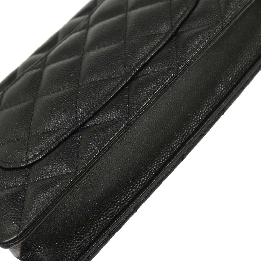 Chanel 2017-2018 Black Caviar Classic WOC Wallet On Chain