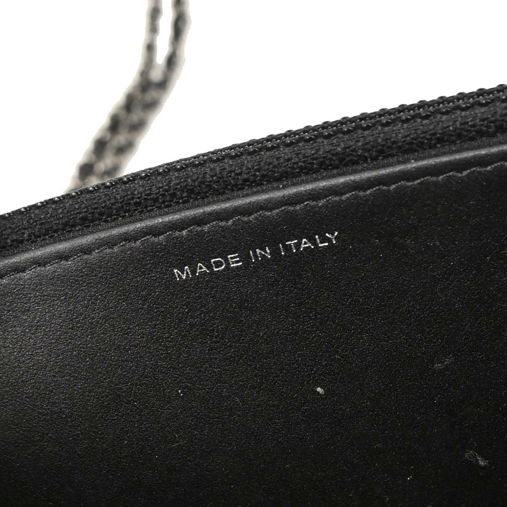 Chanel 2017-2018 Black Caviar Classic WOC Wallet On Chain