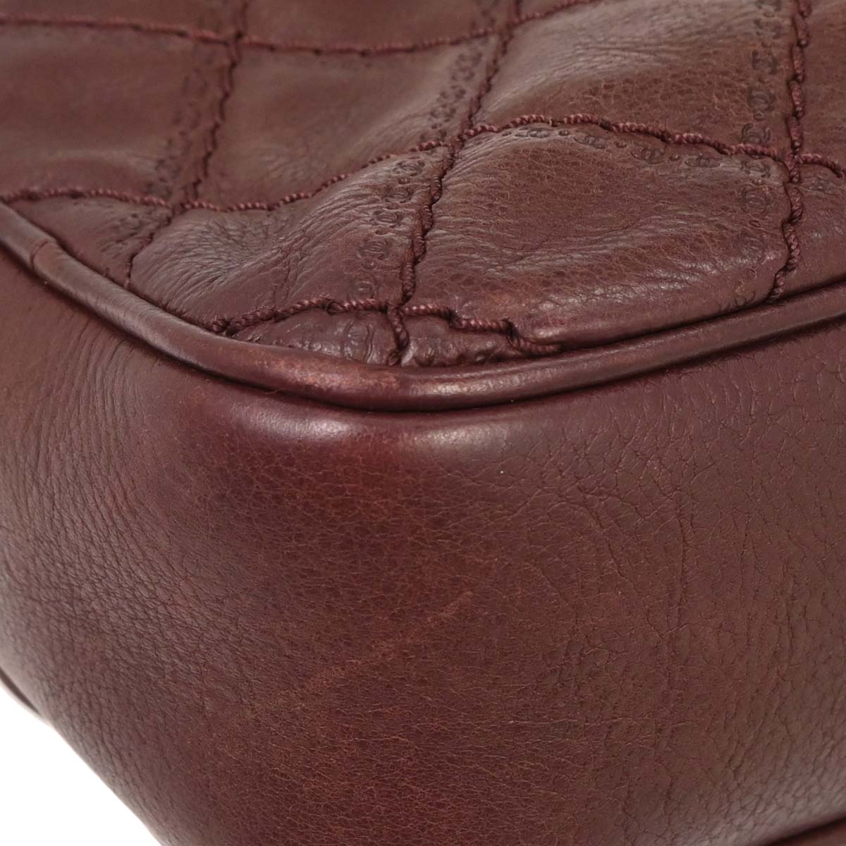 Chanel Bordeaux Calfskin Paris-Edinburgh Coco Sporran Flap Bag
