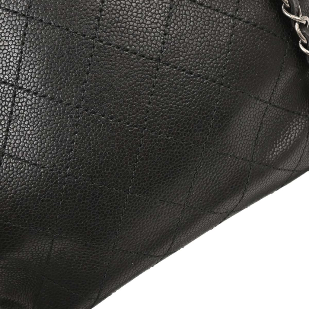 Chanel 2017-2018 Black Caviar Urban Shopping Tote 2way Shoulder Handbag