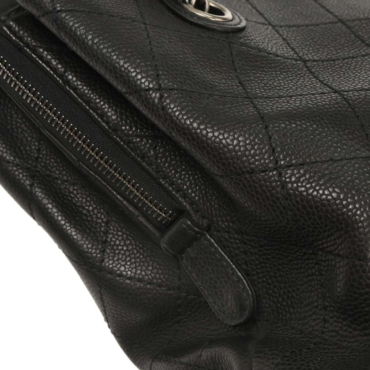 Chanel 2017-2018 Black Caviar Urban Shopping Tote 2way Shoulder Handbag