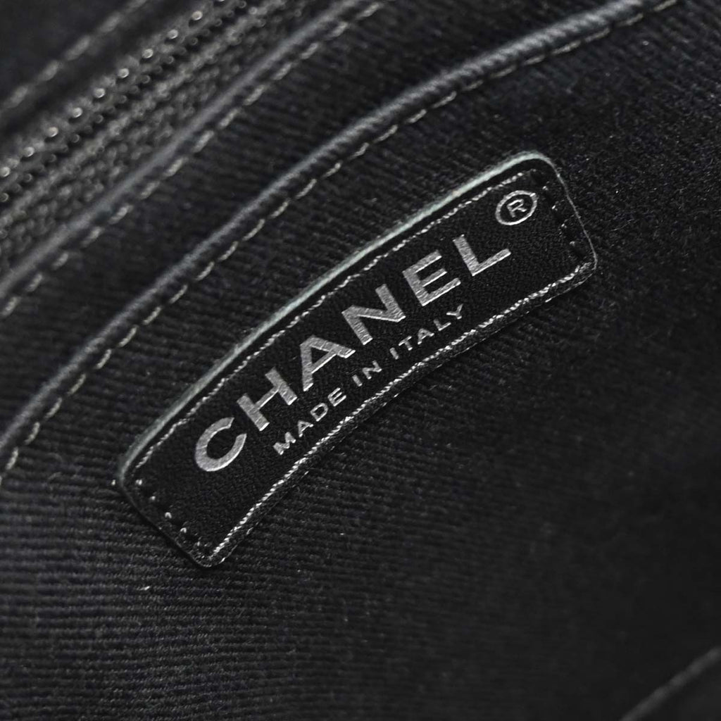 Chanel 2017-2018 Black Caviar Urban Shopping Tote 2way Shoulder Handbag