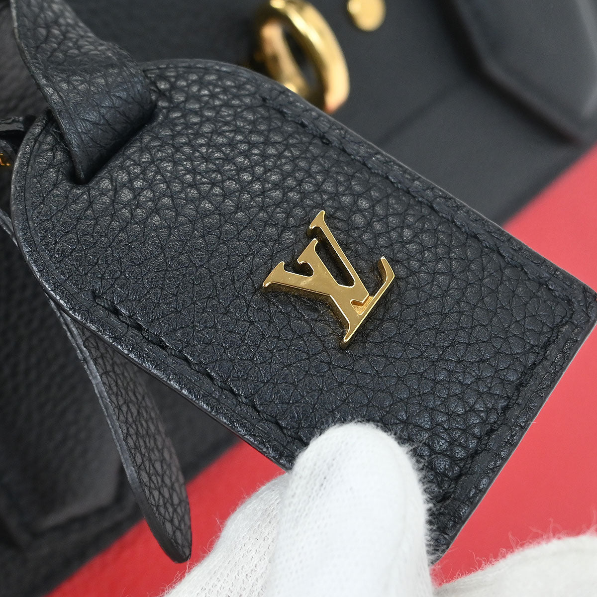 Louis Vuitton Red Black City Steamer PM 2way Handbag M54868