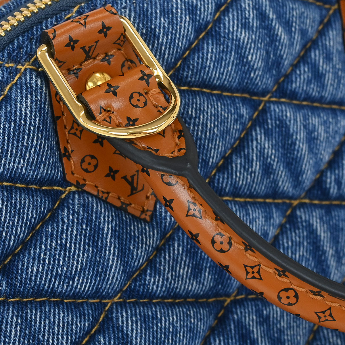 Louis Vuitton Denim Malletage Alma BB 2way Shoulder Handbag M55048