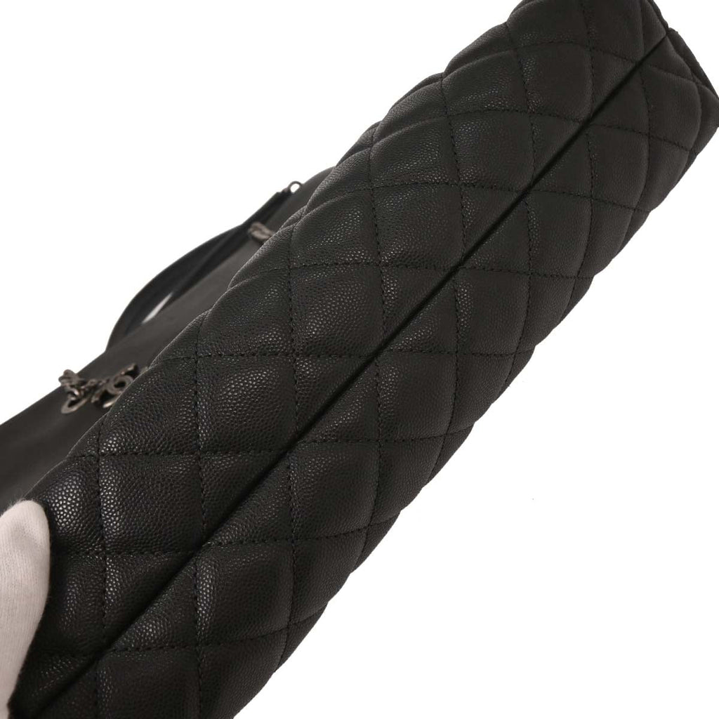 Chanel 2017 Black Caviar Urban Delight Tote Chain Handbag