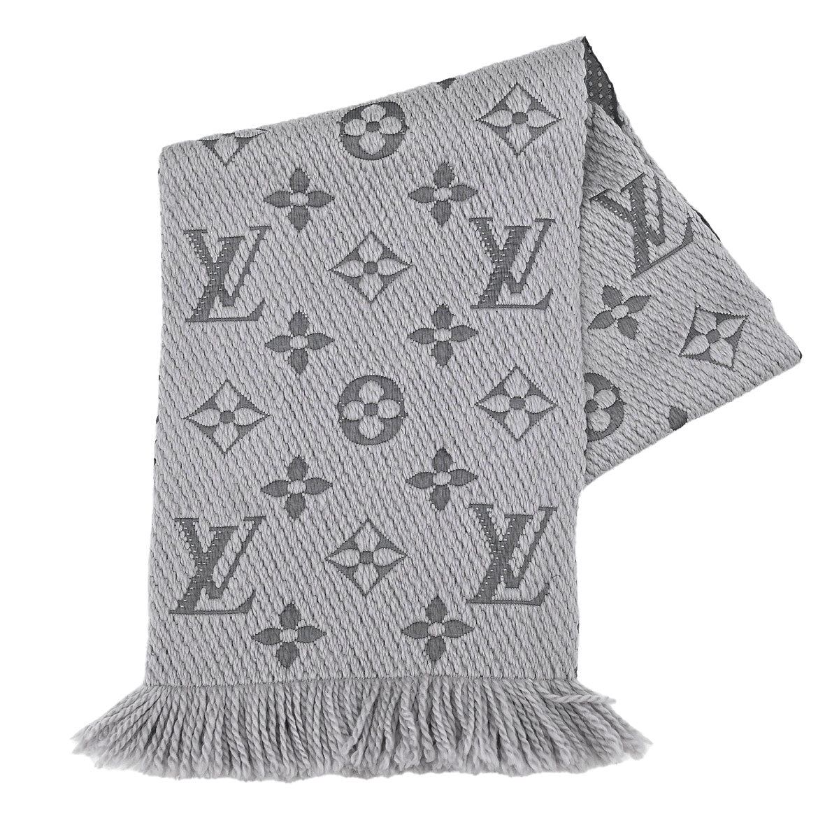 Louis Vuitton Eschalp Logo Mania Shawl Stole M74742 Small New