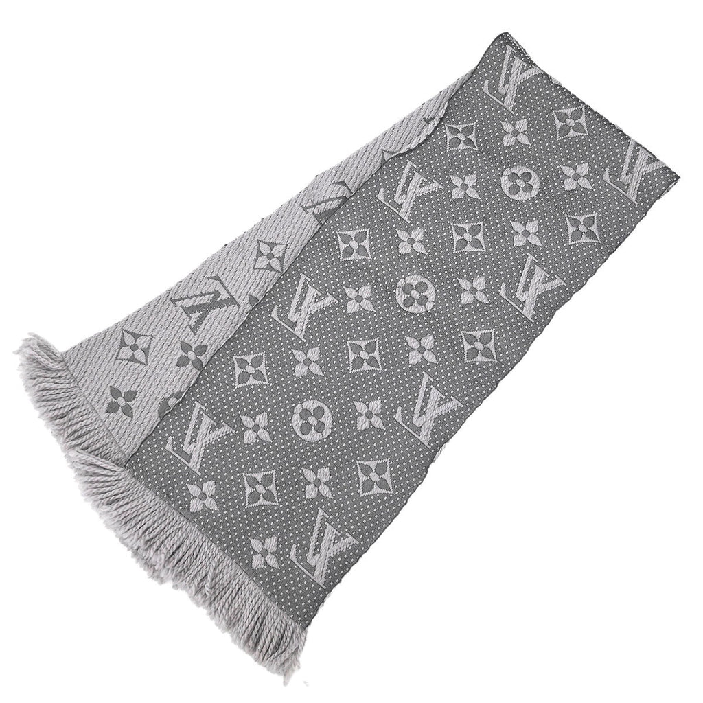 Louis Vuitton Eschalp Logo Mania Shawl Stole M74742 Small New
