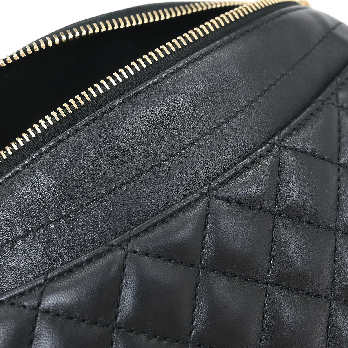 Chanel 2019 Black Lambskin Waist Bum Bag