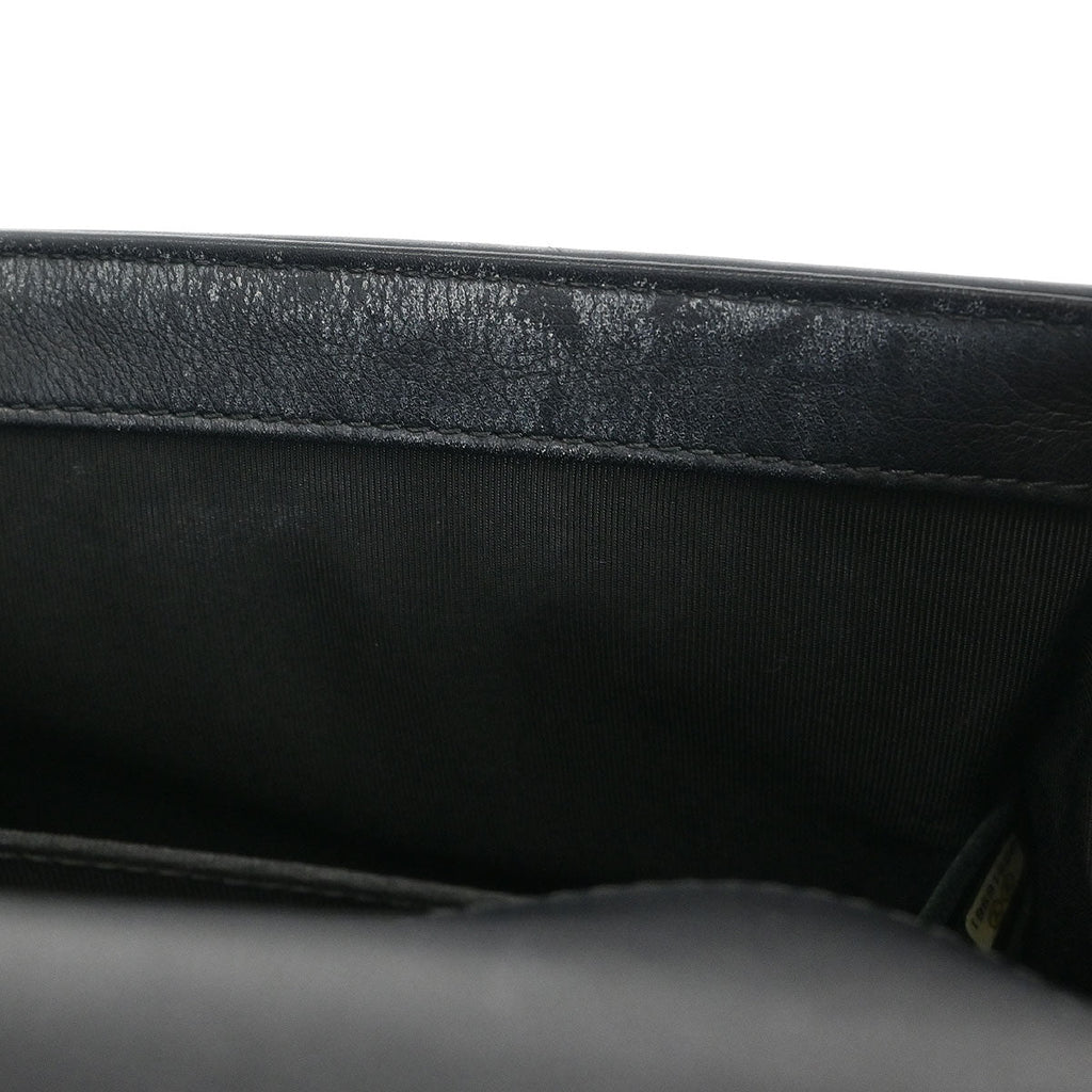 Boy Chanel 2016-2017 Black Lambskin Chevron Medium Shoulder Bag