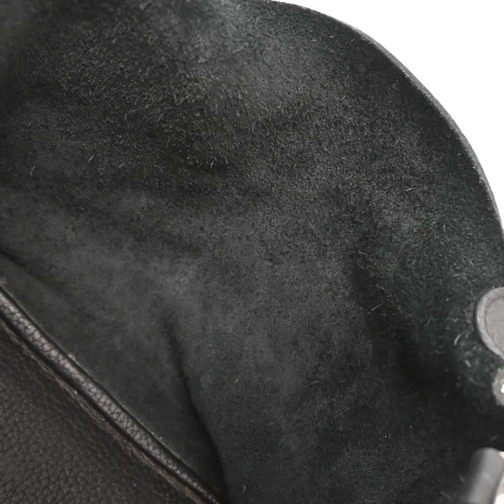 Hermes Black Taurillon Clemence Picotin Lock 18 PM Handbag