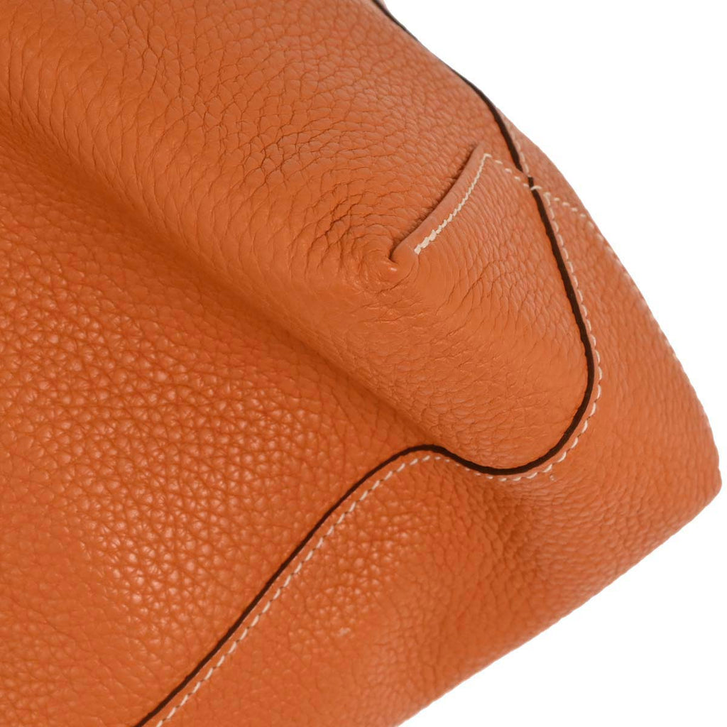 Hermes Gold Orange Taurillon Double Sens 36 Reversible Handbag