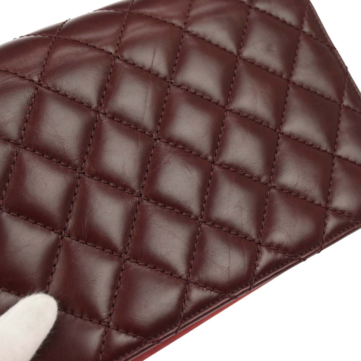 Chanel 2016-2017 Bordeaux Calfskin Day Trip Flap Shoulder Bag