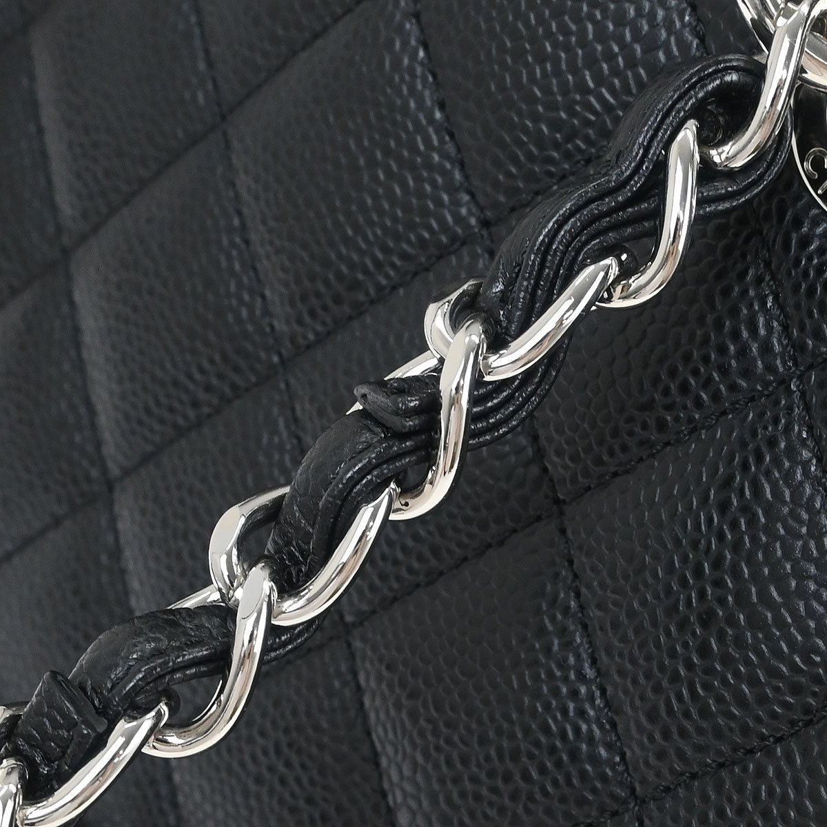 Chanel 2013-2014 Black Caviar Petite Shopping Tote XL PST Tote Handbag