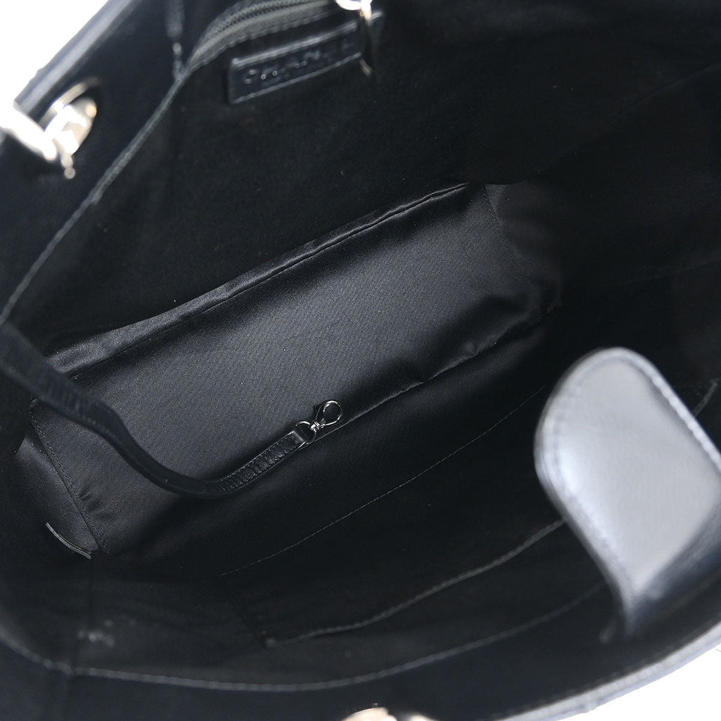 Chanel 2013-2014 Black Caviar Petite Shopping Tote XL PST Tote Handbag
