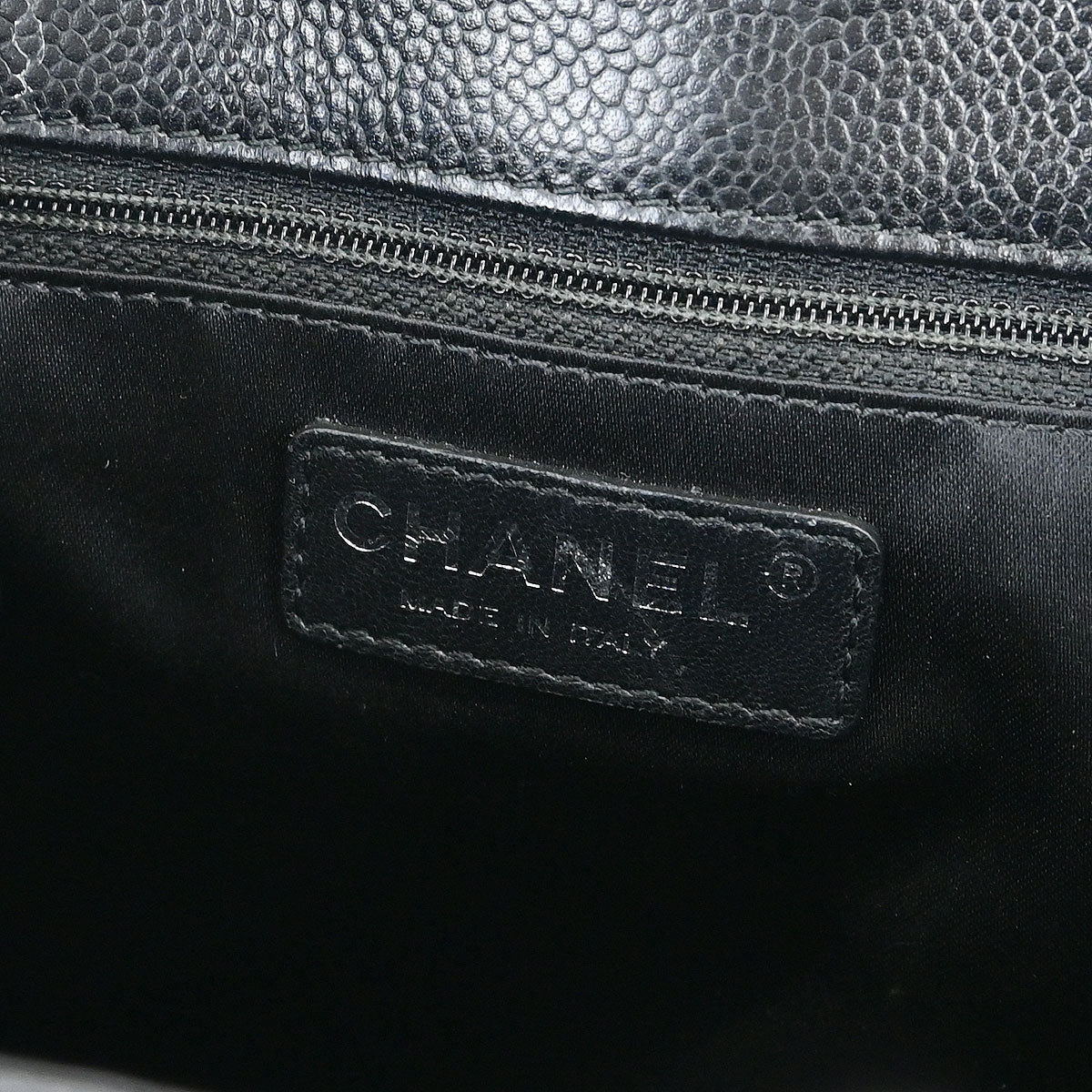 Chanel 2013-2014 Black Caviar Petite Shopping Tote XL PST Tote Handbag