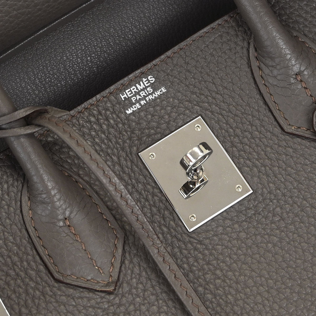 Hermes 2012 Etain Togo Birkin 30 Handbag