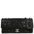 Chanel 2010-2011 Black Patent Leather Lucky Symbol Shoulder Bag