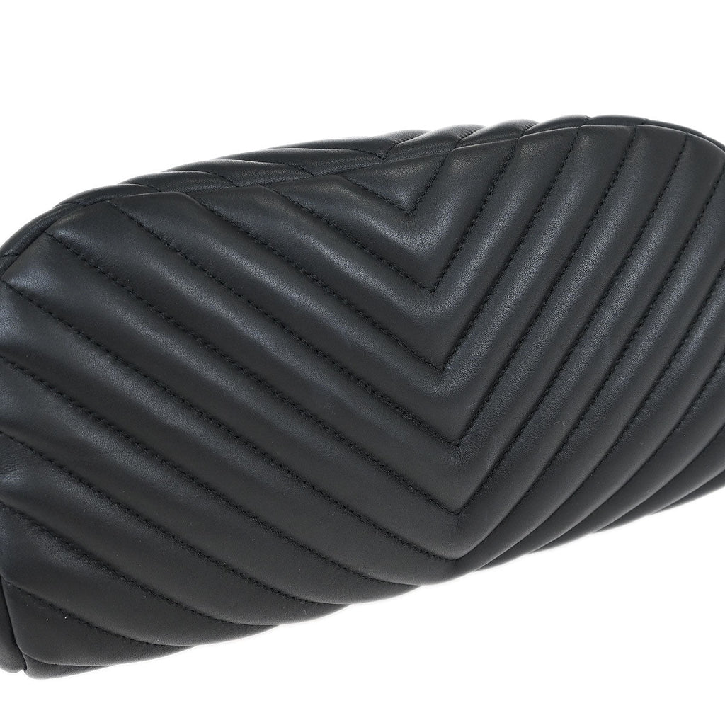 Chanel 2016-2017 Black Lambskin Chevron Urban Spirit Backpack
