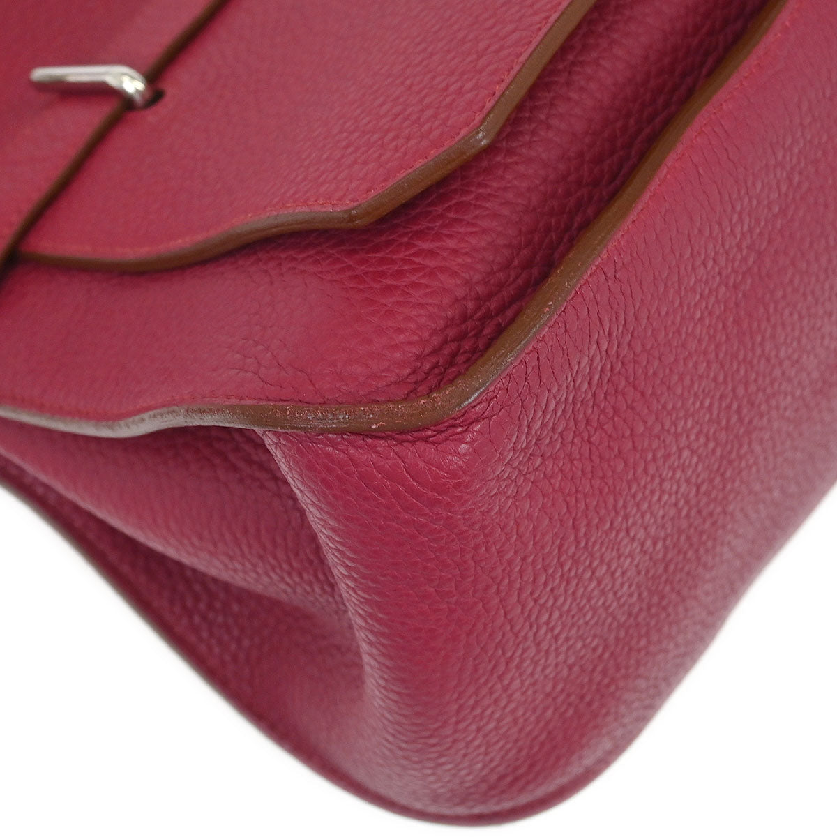 Hermes 2014 Ruby Taurillon Clemence Jypsiere 31 Shoulder Bag