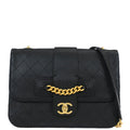 Chanel 2017-2018 Black Calfskin Shoulder Bag