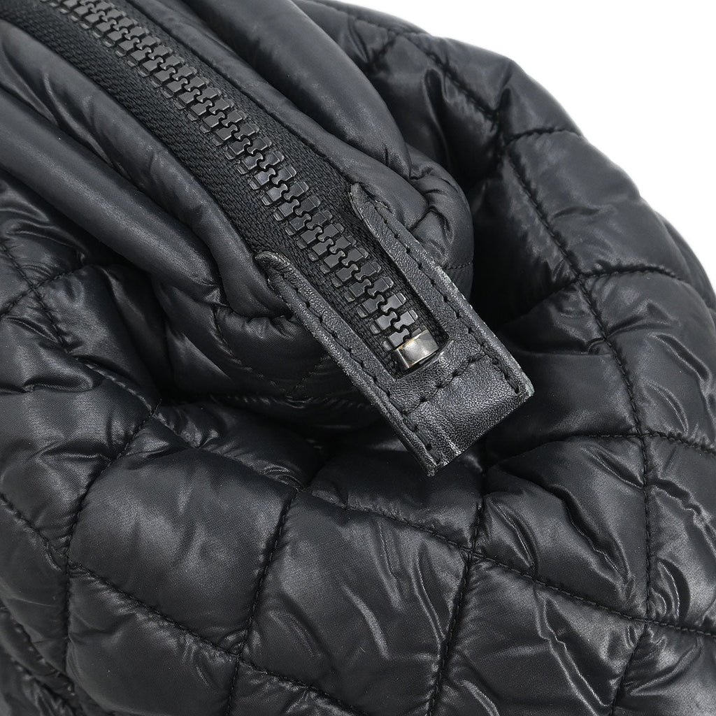 Chanel 2011 Black Nylon Coco Cocoon Bowling Bag Handbag