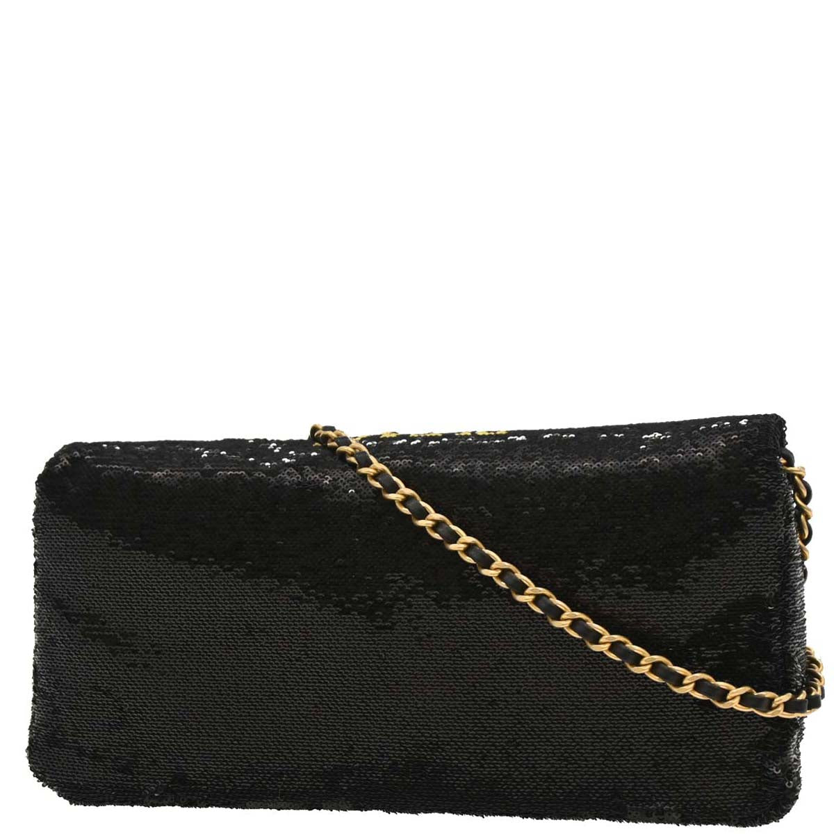 Chanel 2017-2018 Black Sequins Dare To Disturb Shoulder Bag