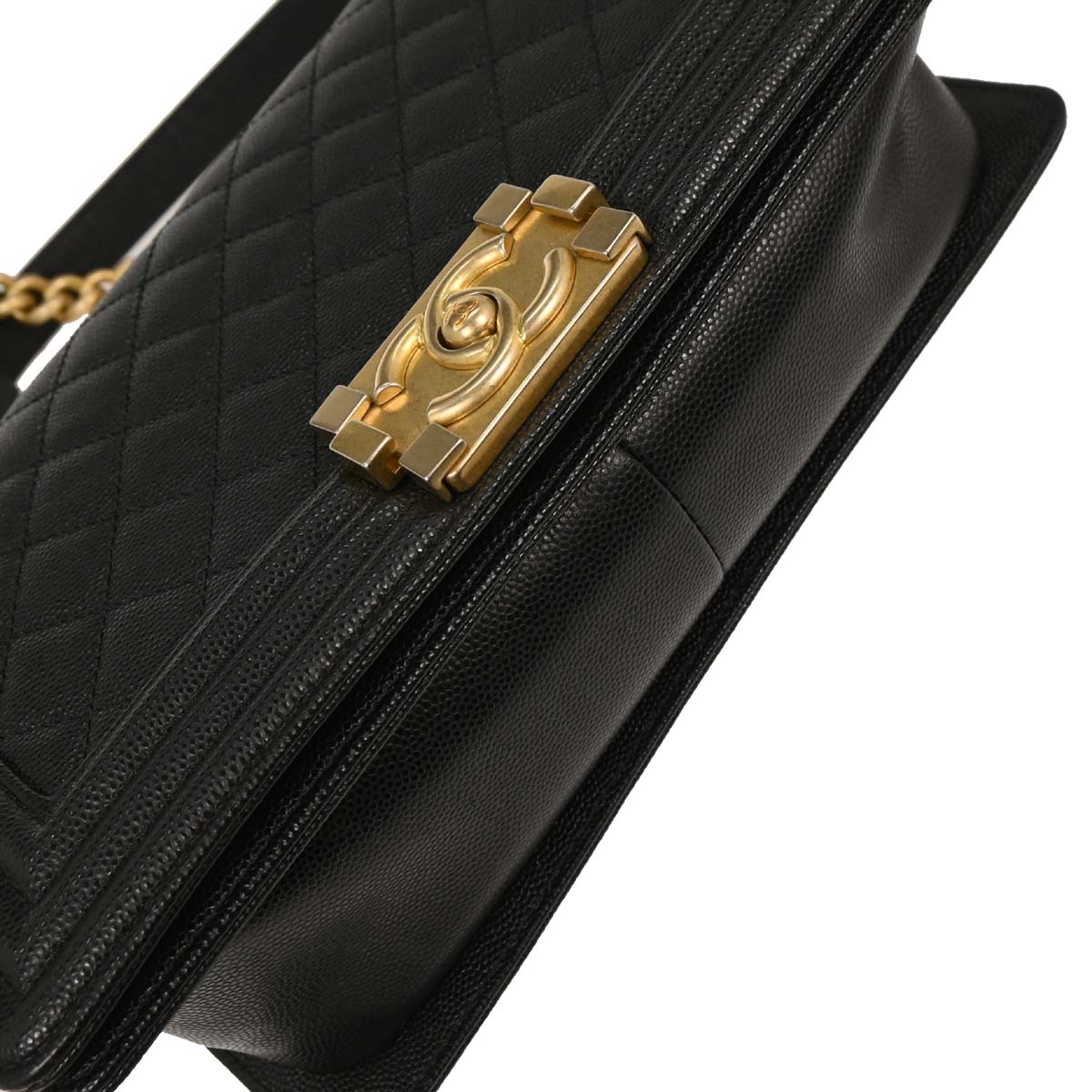 Boy Chanel 2019 Black Caviar Medium Shoulder Bag