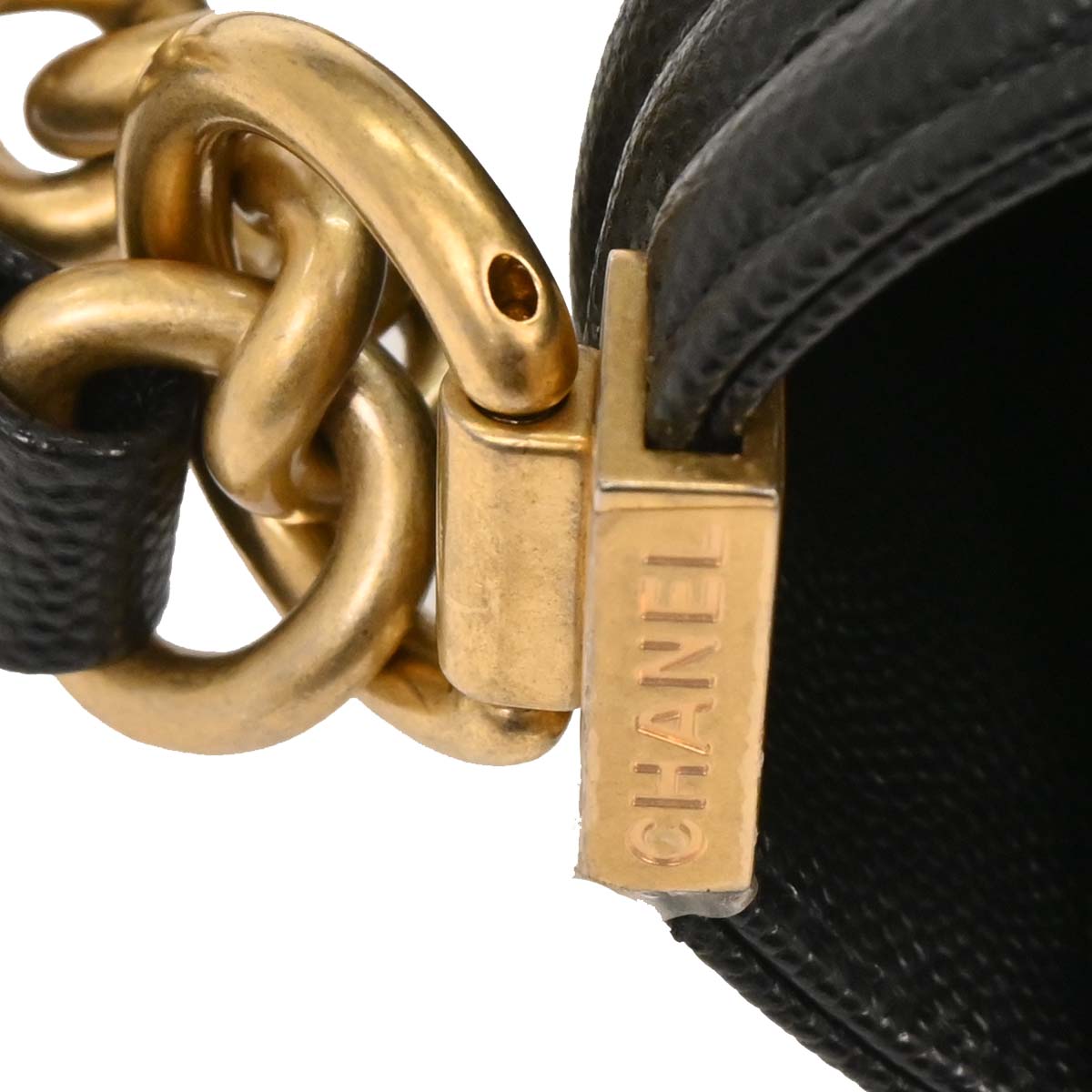 Boy Chanel 2019 Black Caviar Medium Shoulder Bag