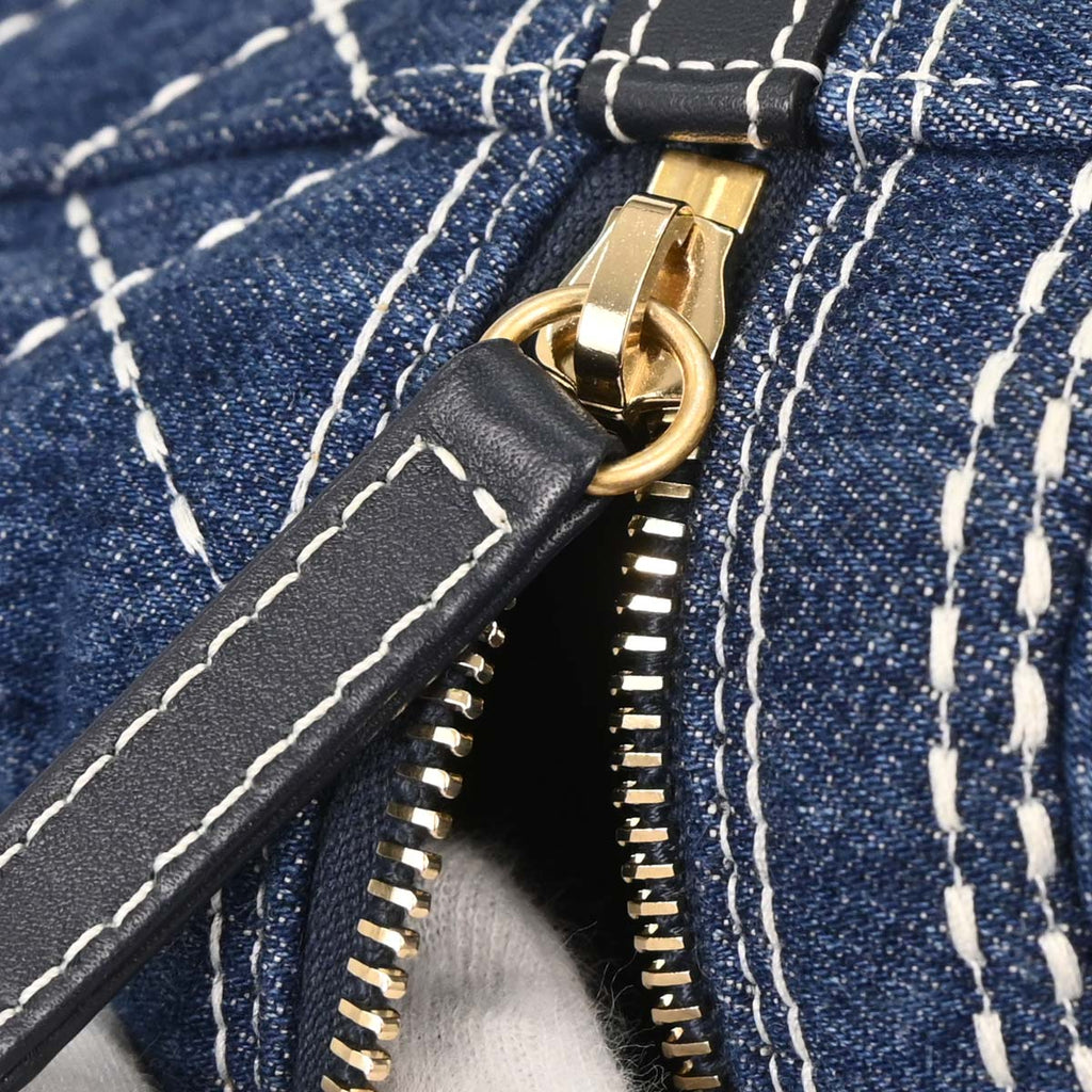 Chanel 2019 Blue Denim Vanity 2way Shoulder Handbag