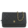 Chanel 2019 Black Caviar Classic WOC Wallet On Chain