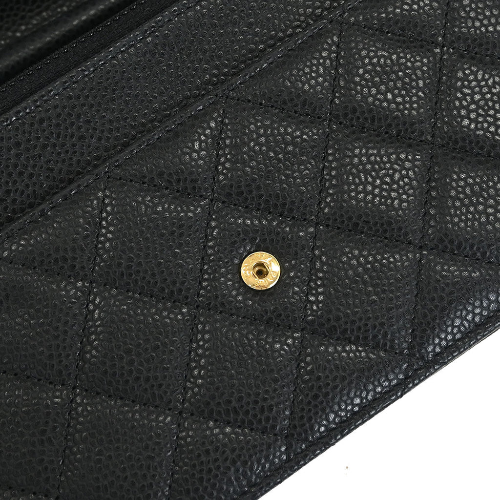 Chanel 2019 Black Caviar Classic WOC Wallet On Chain