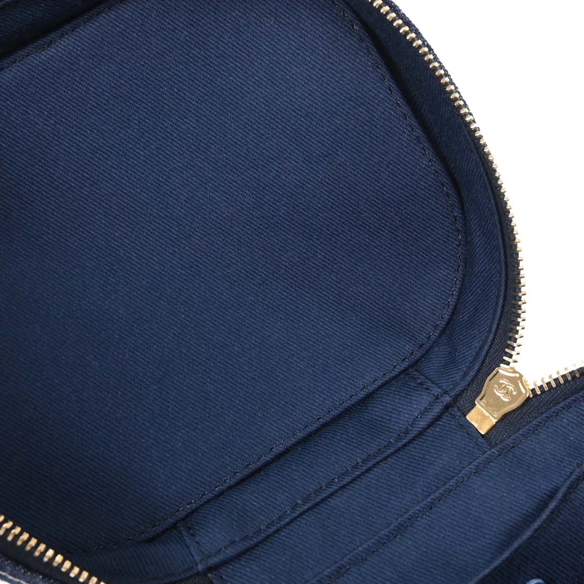 Chanel 2019 Blue Denim Vanity 2way Shoulder Handbag