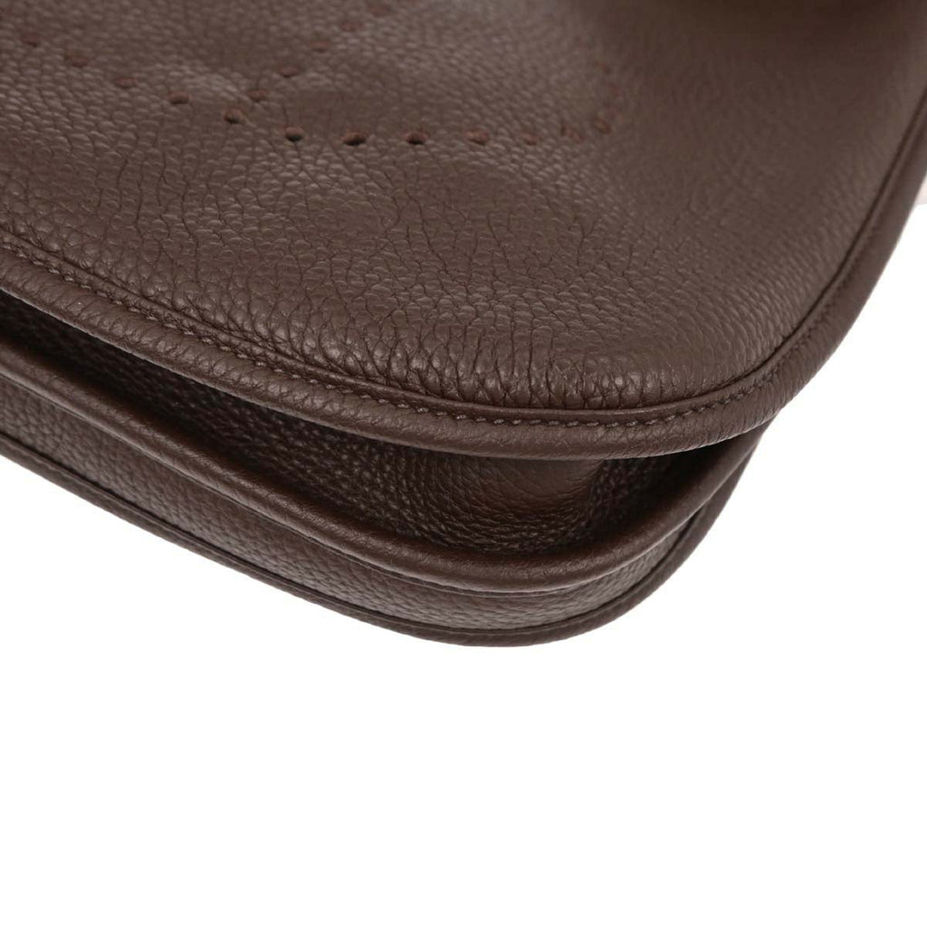 Hermes Chocolat Togo Evelyne 3 29 PM Shoulder Bag