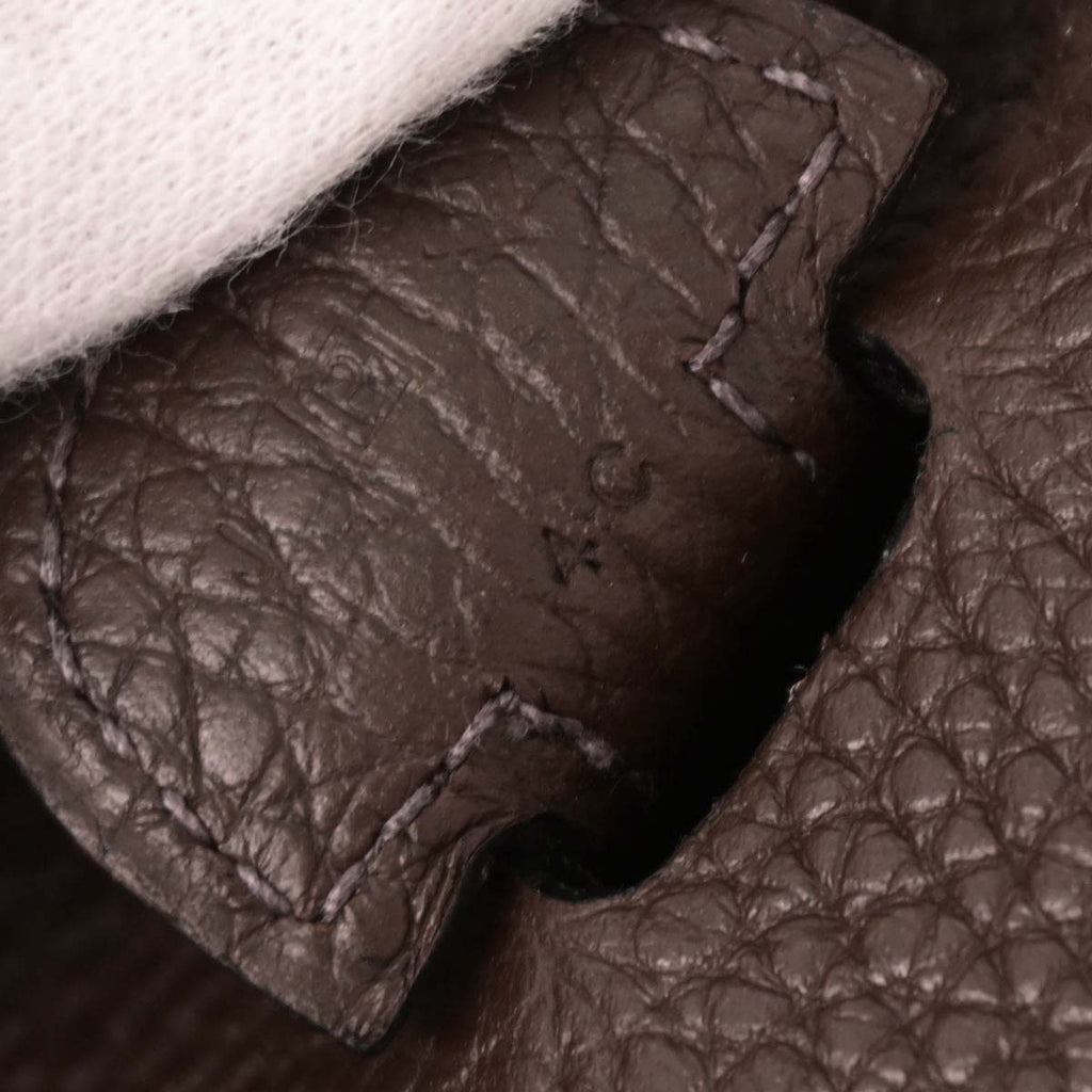 Hermes Chocolat Togo Evelyne 3 29 PM Shoulder Bag