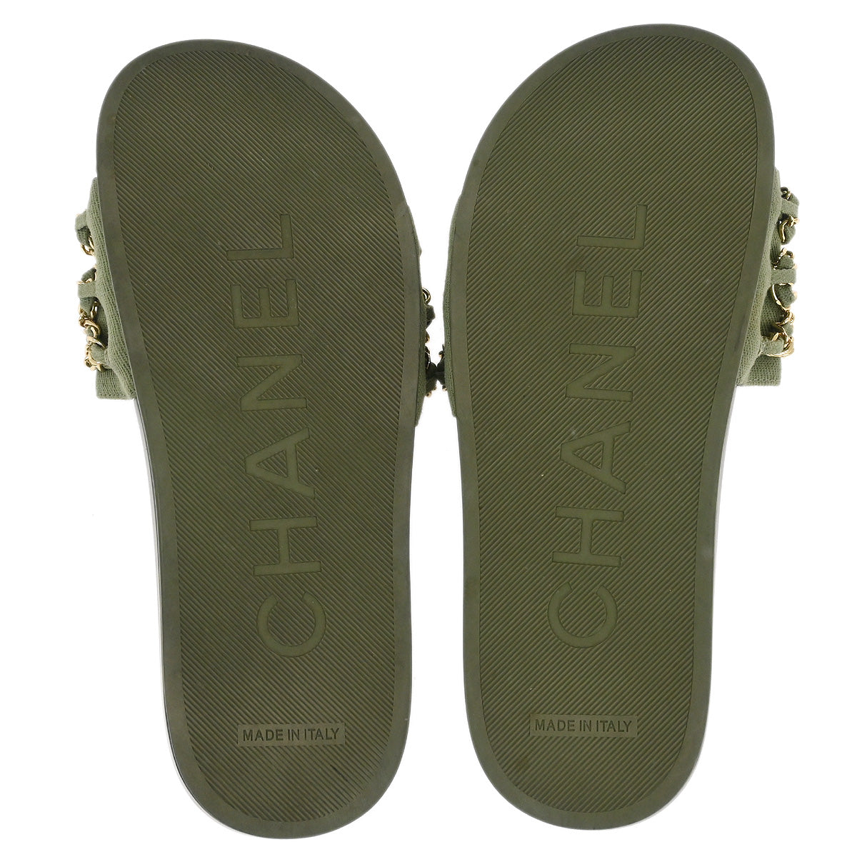 Chanel * Interlocking CC Logo Slides Shoes #36