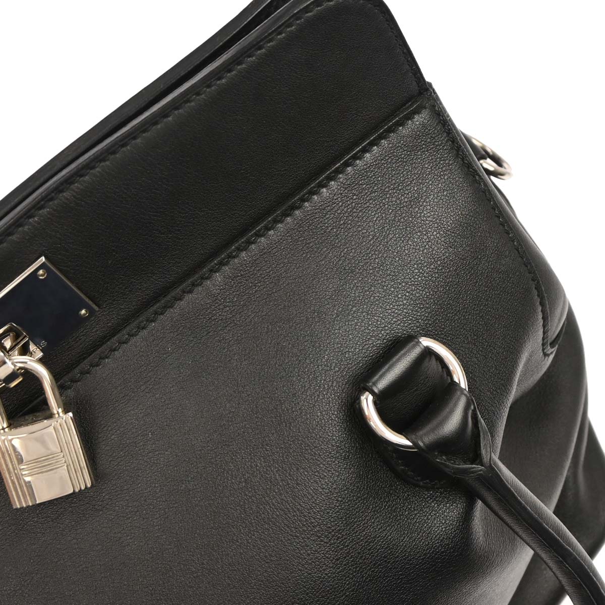 Hermes Black Swift Toolbox 26 2way Shoulder Handbag
