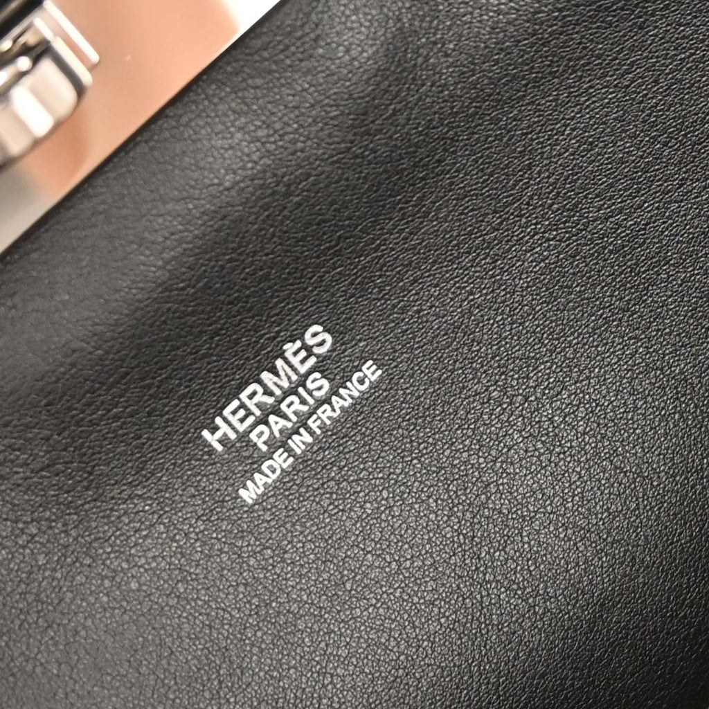 Hermes Black Swift Toolbox 26 2way Shoulder Handbag