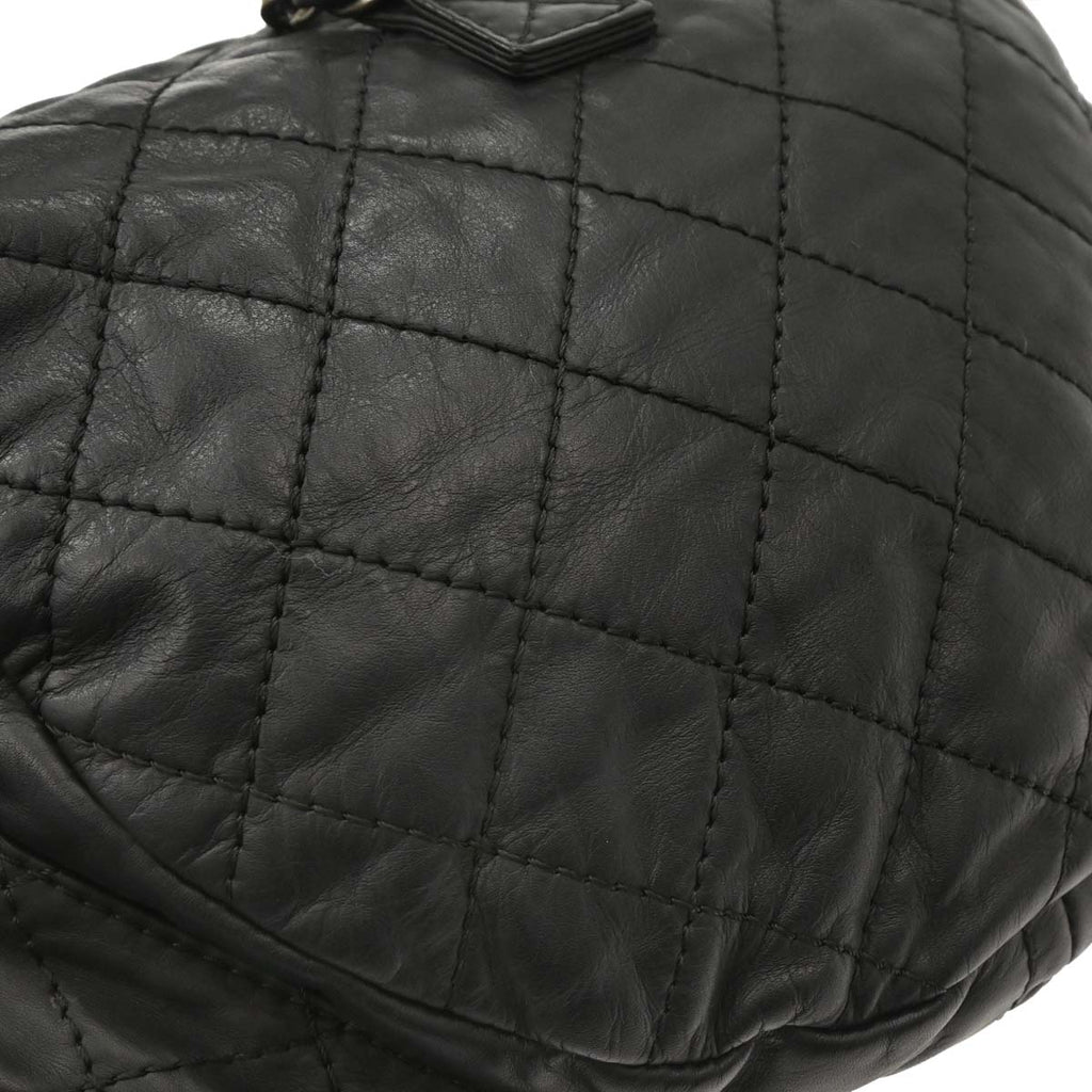 Chanel 2012-2013 Black Calfsikin 2way Backpack Shoulder Bag