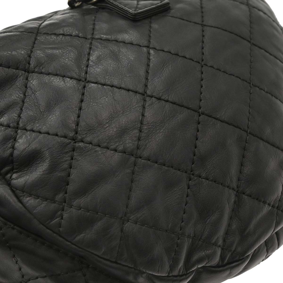Chanel 2012-2013 Black Calfsikin 2way Backpack Shoulder Bag
