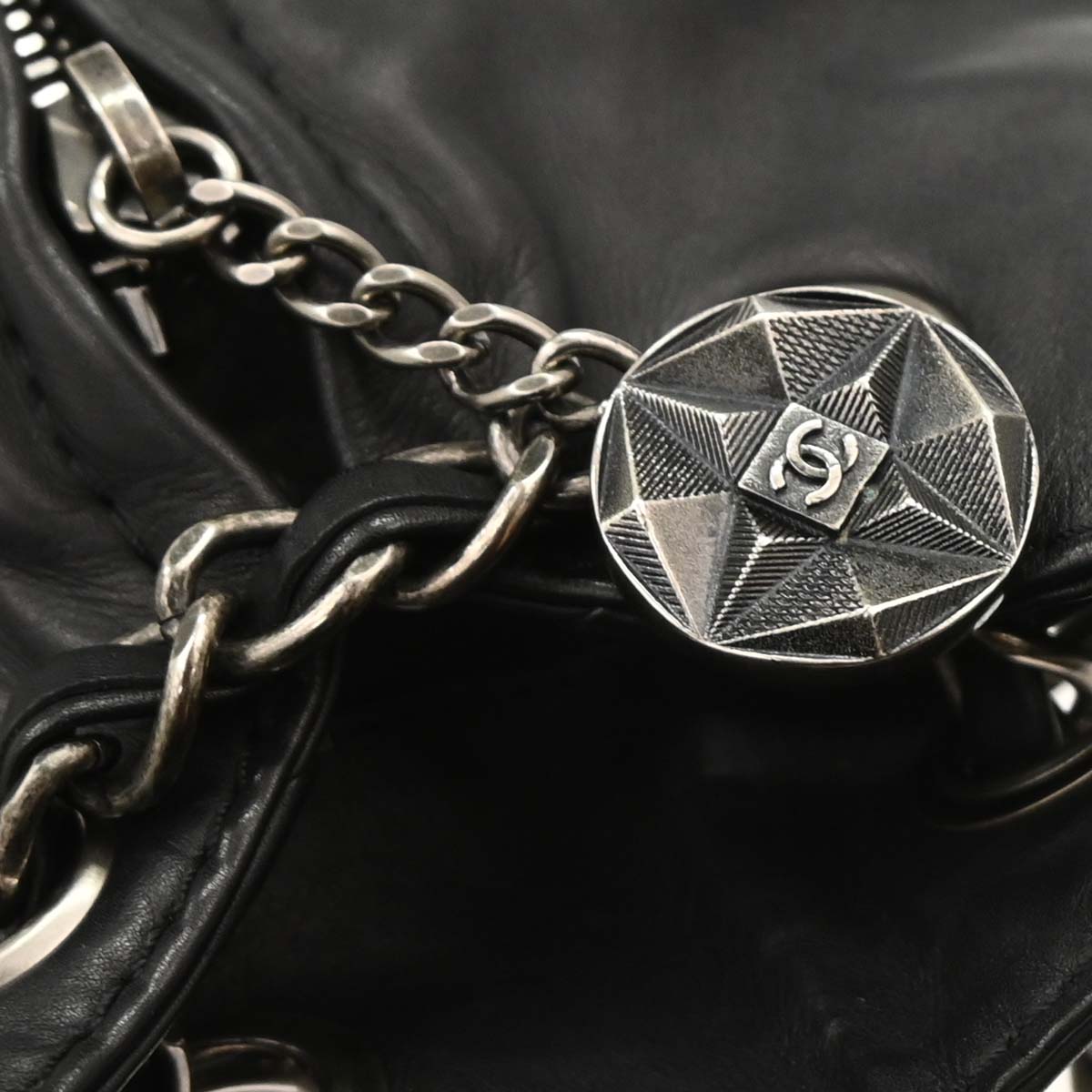 Chanel 2012-2013 Black Calfsikin 2way Backpack Shoulder Bag