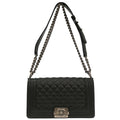 Boy Chanel 2019 Black Caviar Medium Shoulder Bag
