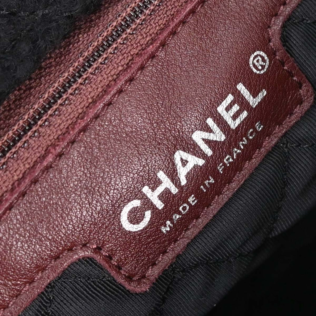 Chanel * 2010-2011 Brown Faux Fur Jumbo Classic Flap Shoulder Bag