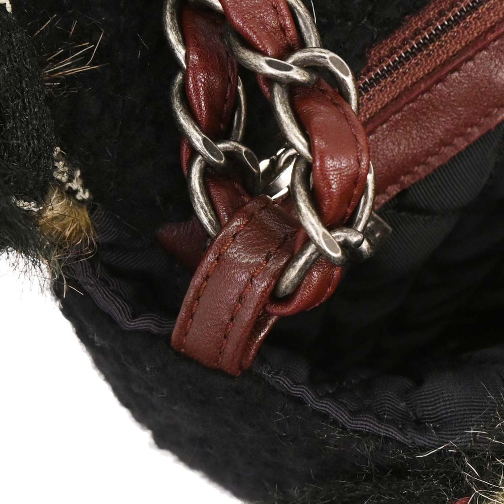 Chanel * 2010-2011 Brown Faux Fur Jumbo Classic Flap Shoulder Bag