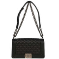 Boy Chanel 2014-2015 Black Caviar Medium Shoulder Bag