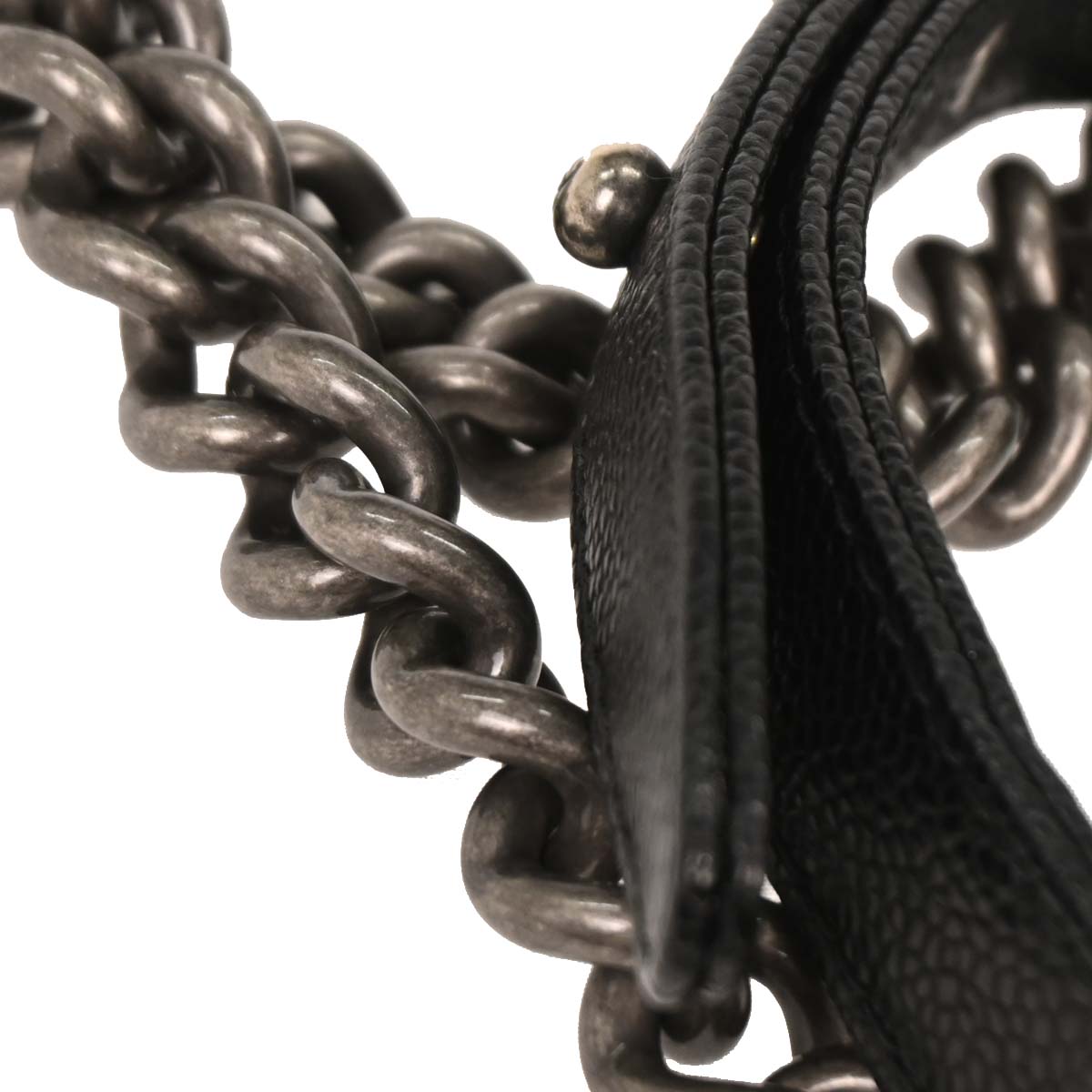 Boy Chanel 2014-2015 Black Caviar Medium Shoulder Bag