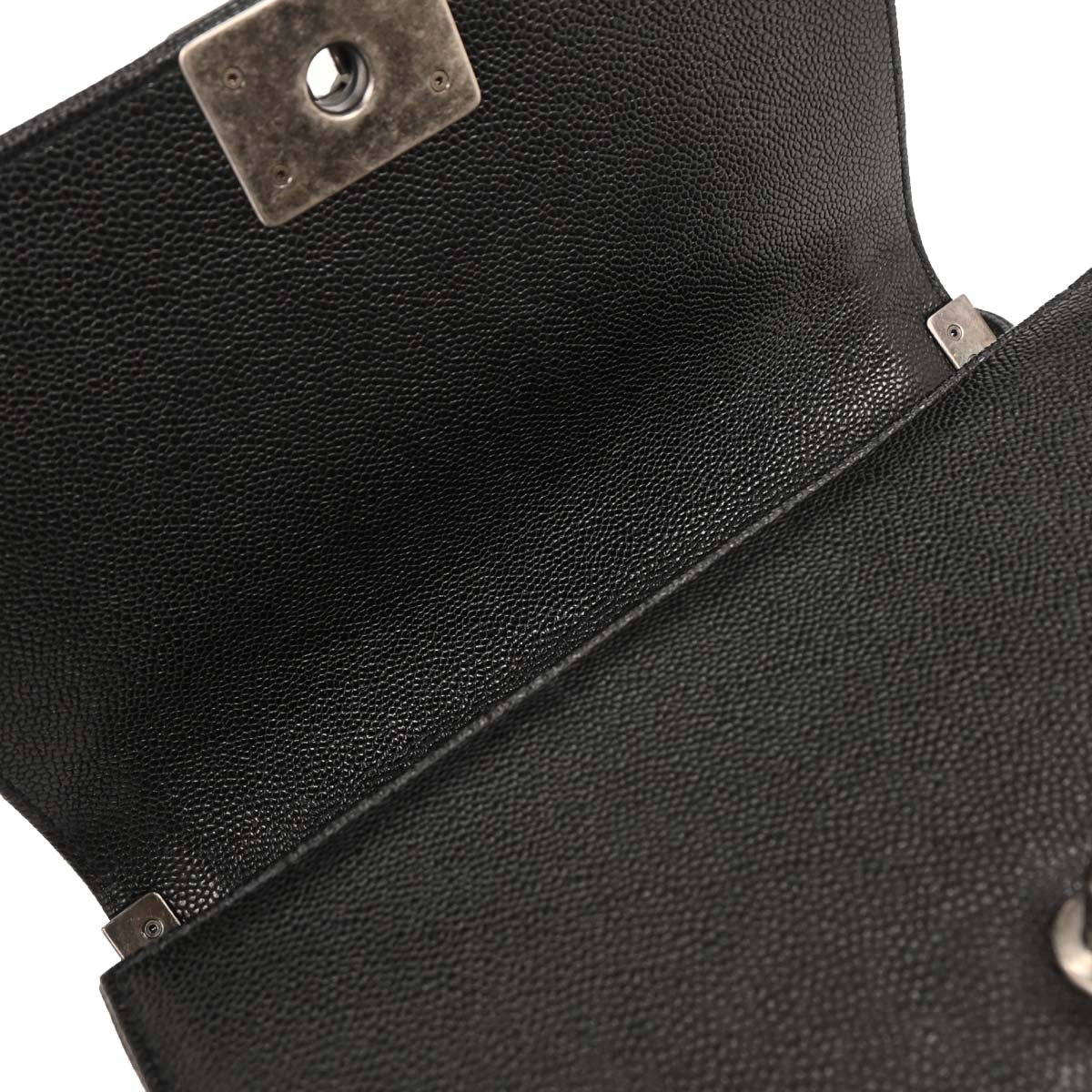 Boy Chanel 2014-2015 Black Caviar Medium Shoulder Bag