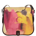 Chanel 2014-2015 Yellow Suede Flap Shoulder Bag